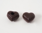 Preview: 3 set - dark mini chocolate heart hollow shells at sweetART -1